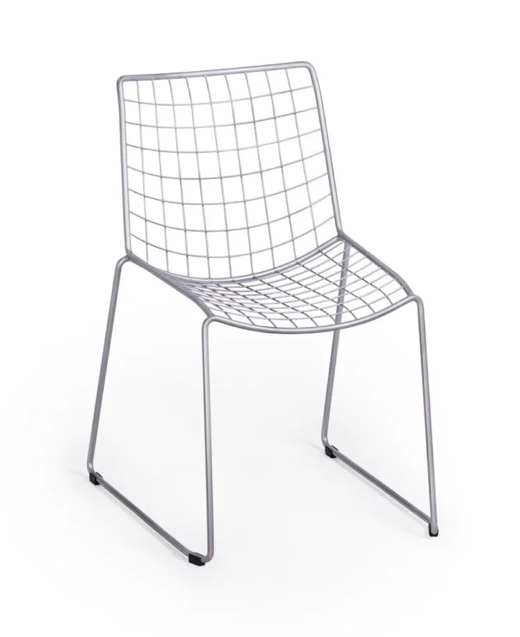 Gartenstuhl Weish�upl FLOW Dining-Stuhl Edelstahlstuhl